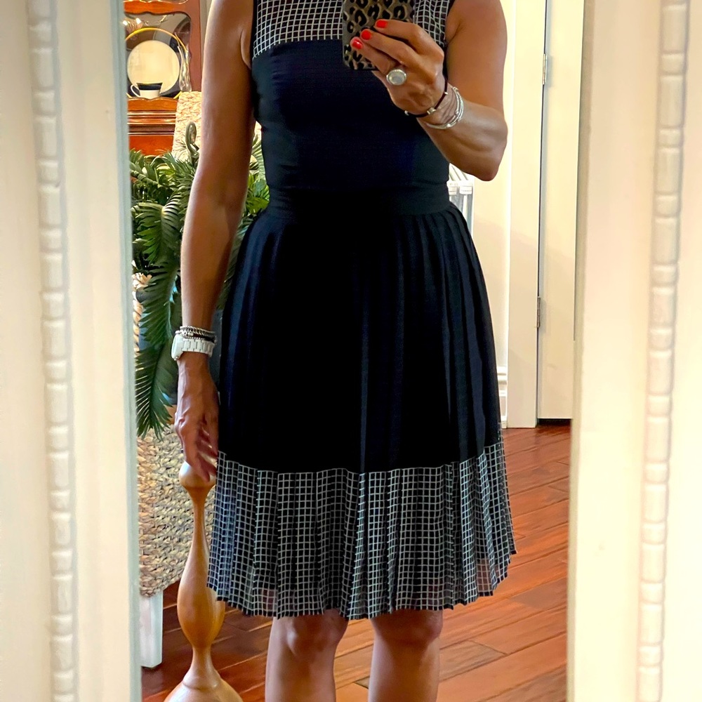 Halogen Pleated Sleeveless Dress